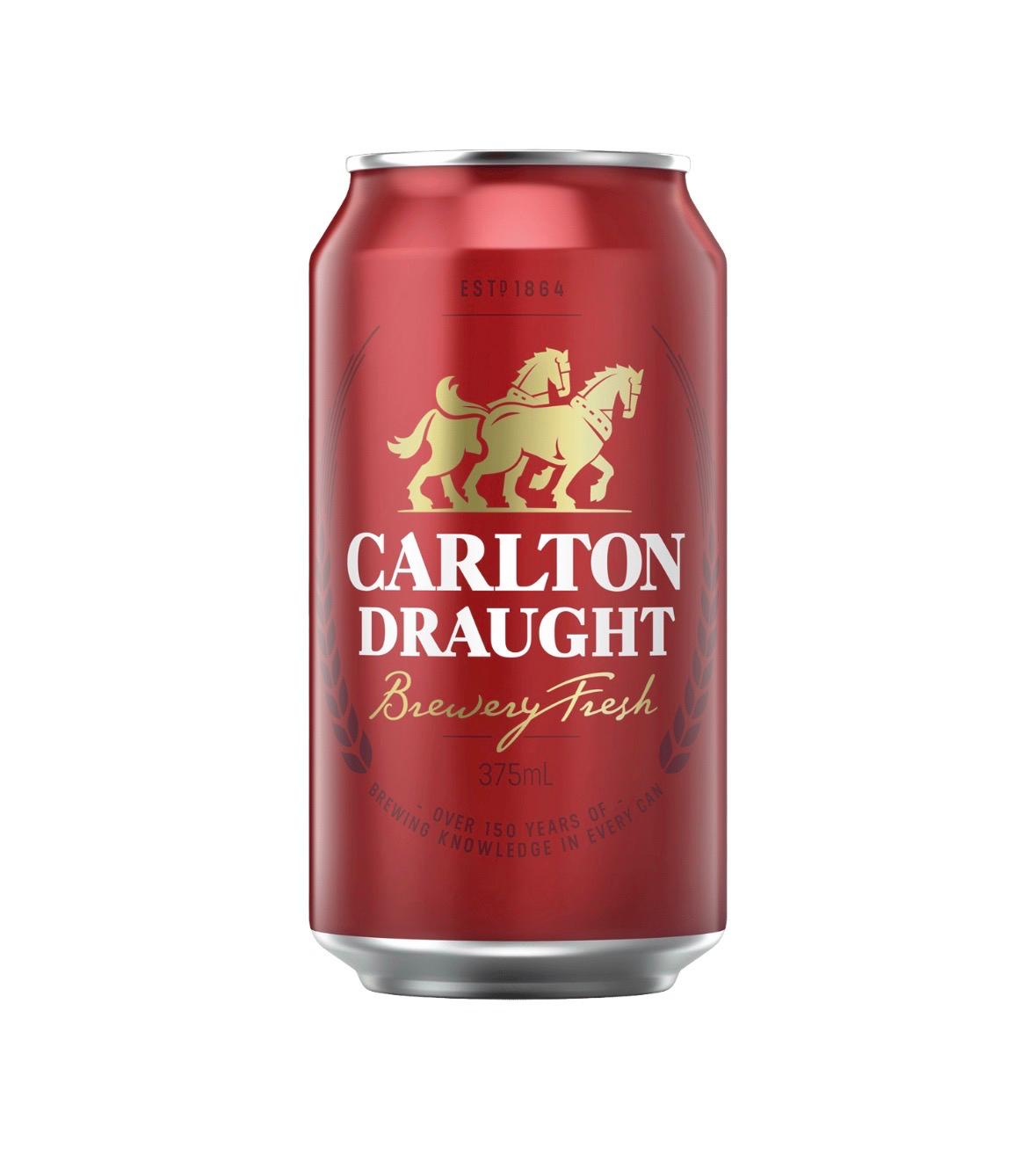 Carlton Draught Cans 375ml
