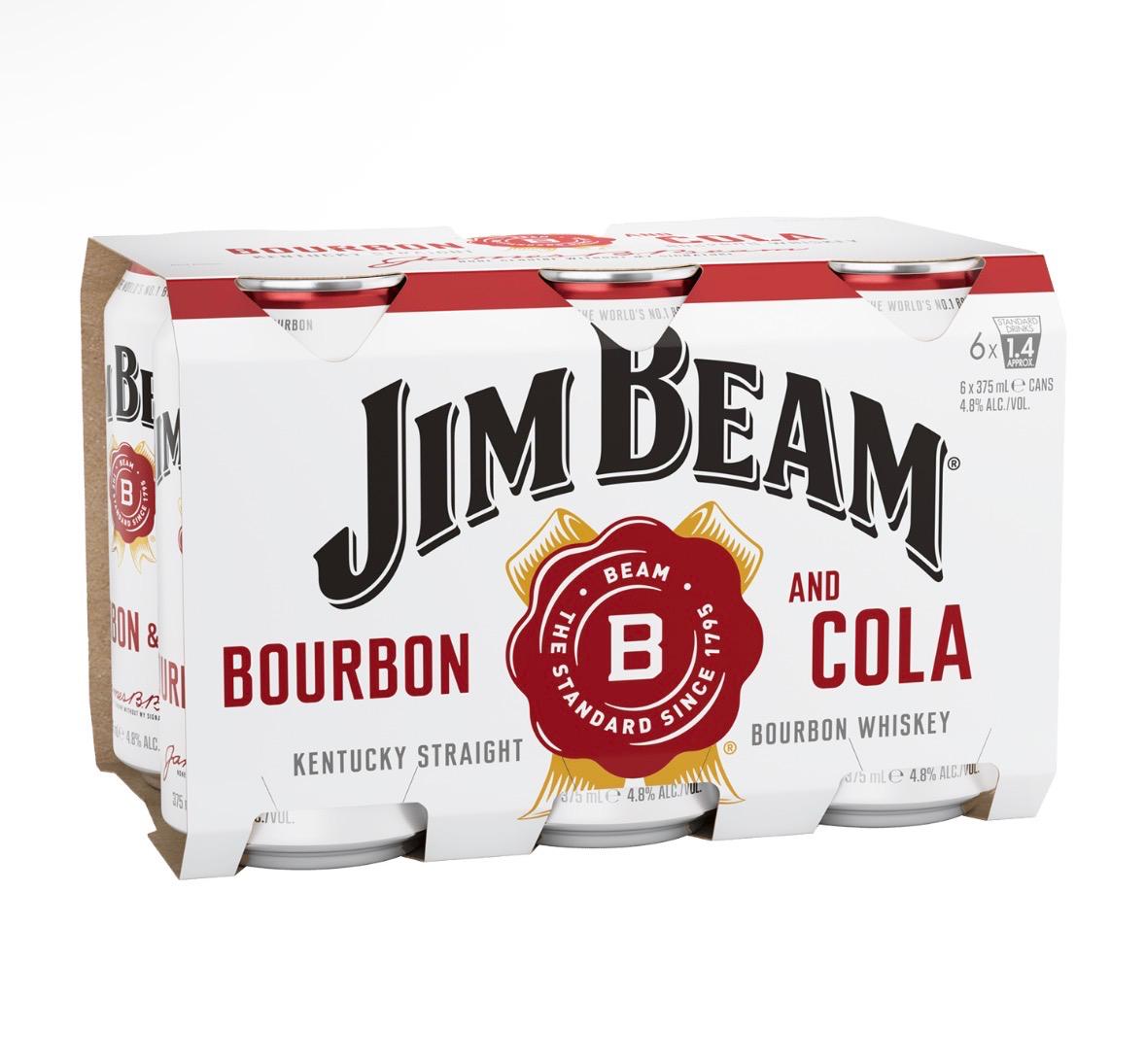 Jimbeam Bourbon & Cola 375mL