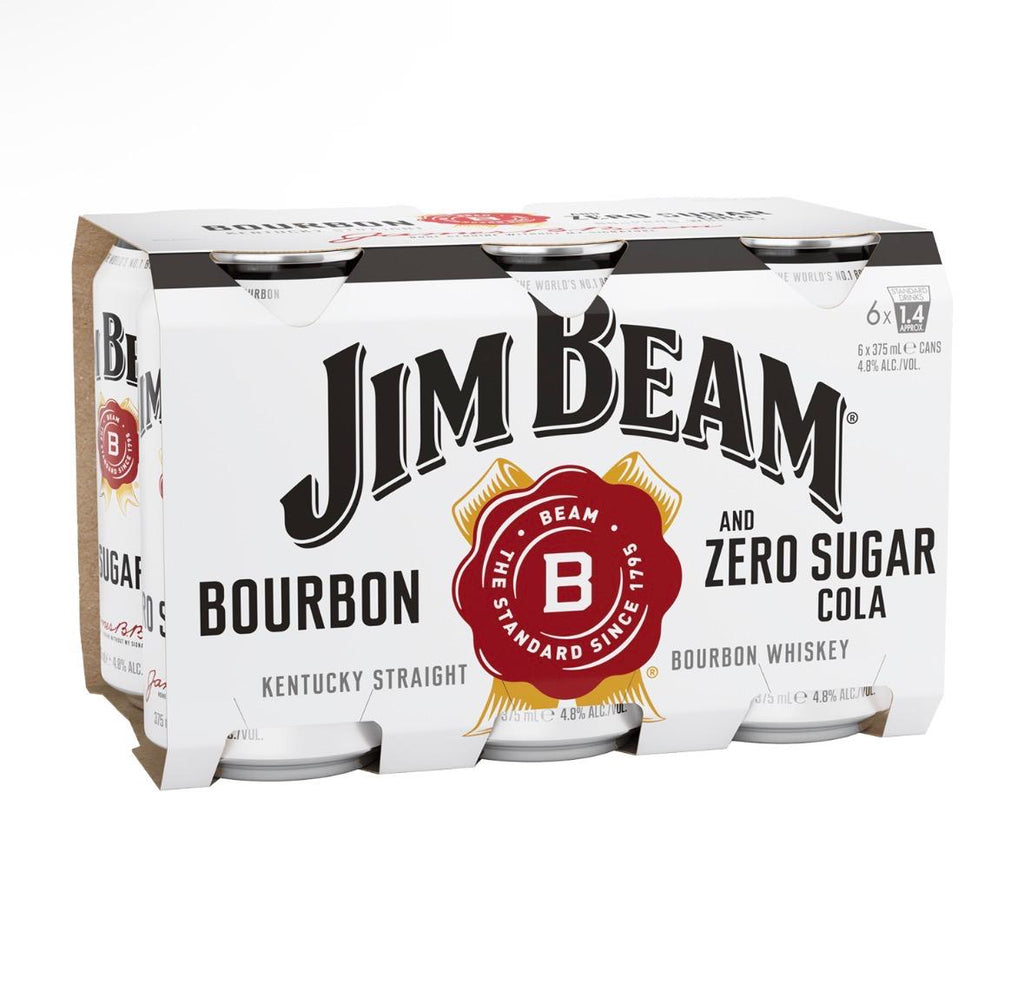Jimbeam Zero Sugar Cola 375mL