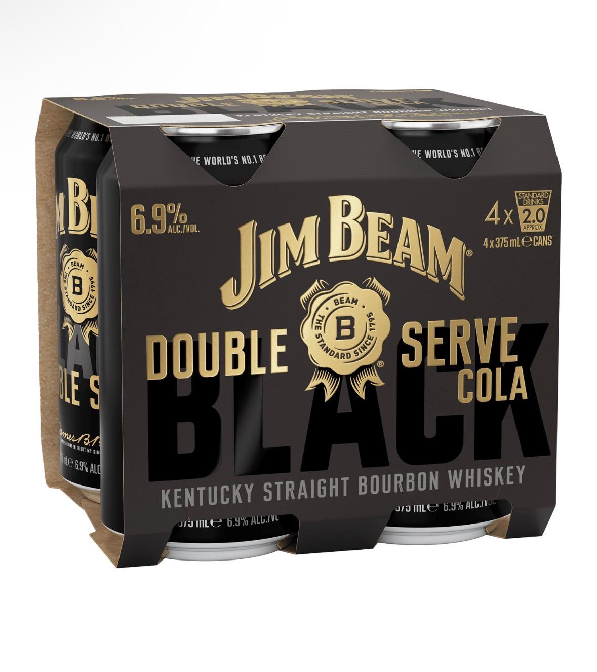 Jimbeam Black Double Cola 375mL